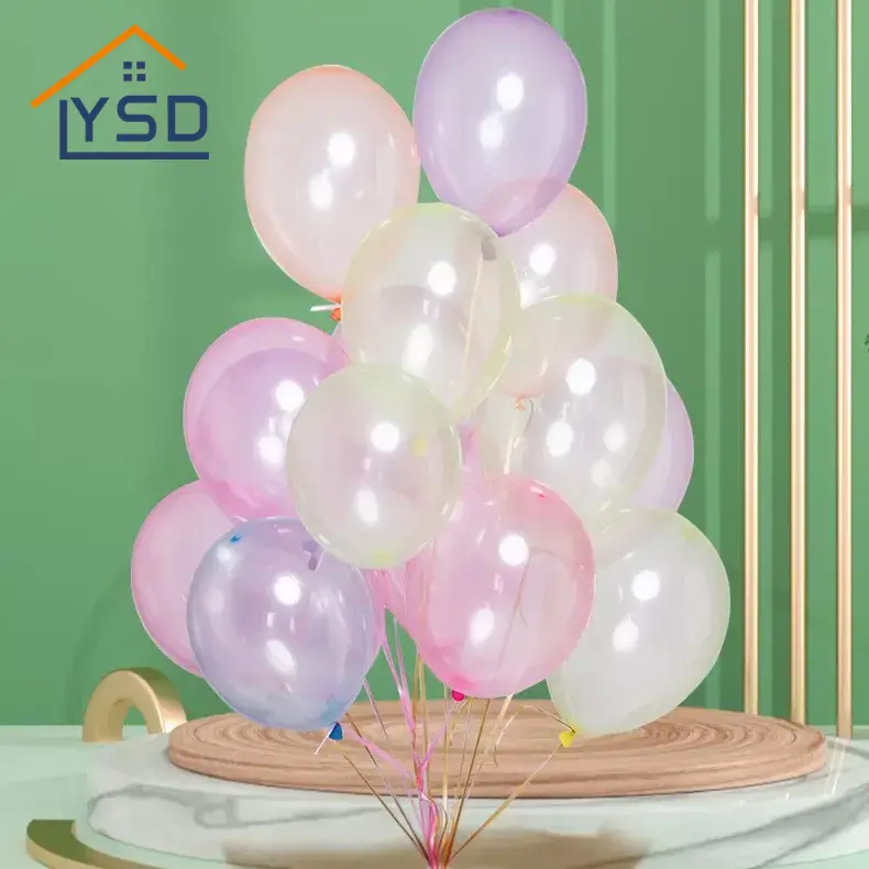 บอลลูนน้ำยางคริสตัลสีสันสดใส