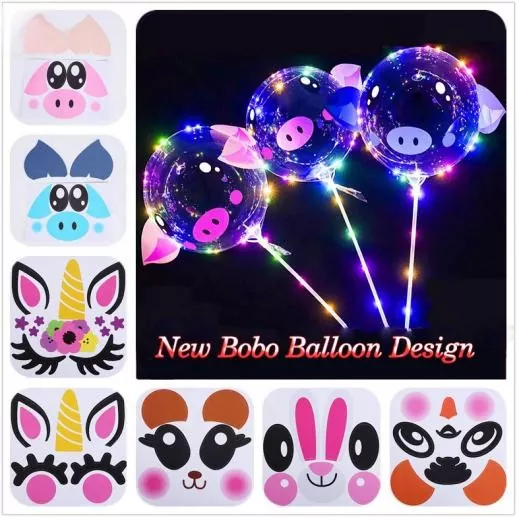 Bobo Balloon With Cartoon Sticker