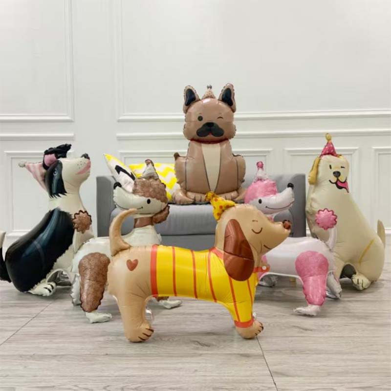 ลูกบอลฟอยล์อลูมิเนียมยืนลูกสุนัข